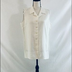 Liz Claiborne Sport Sleeveless linen blouse